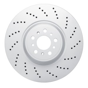 BMW M4 Brake Rotor (1) - Right Front - R1 Concepts - GeoSPEC Coated - Drilled - `21-`25